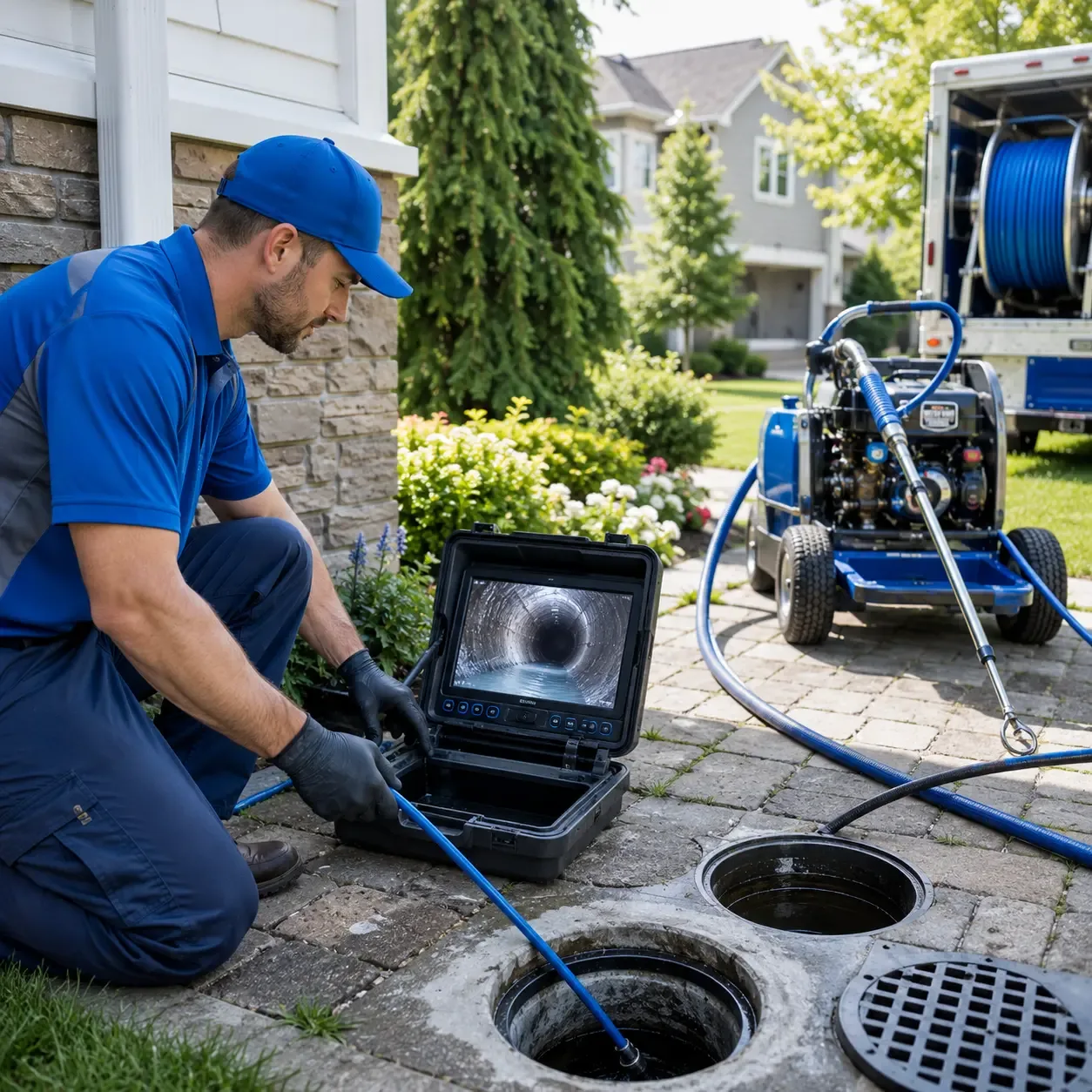 Outdoor drain cleaning professionals serving Constable, NY