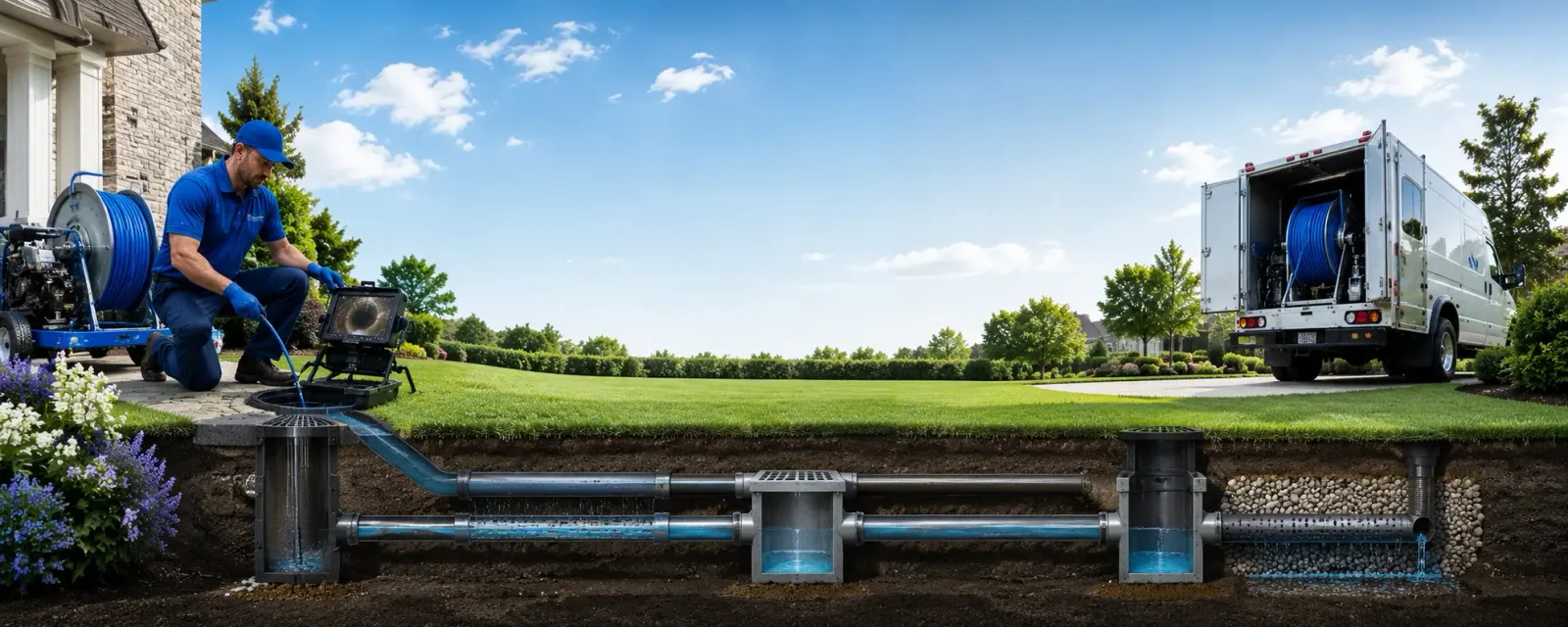 Outdoor drain cleaning information for Constable, NY